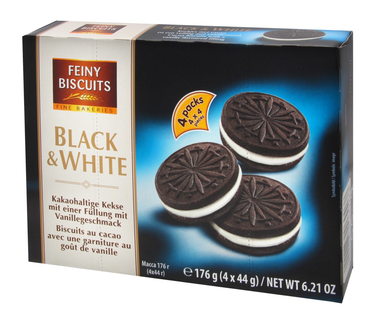 Sušenky FEINY BISCUITS 176g Black&White