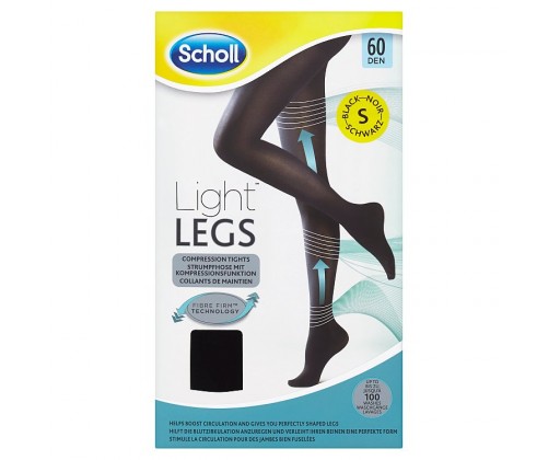 Scholl SCHOLL Light LEGS™ Kompresní punčochové kalhoty 60 DEN černé S