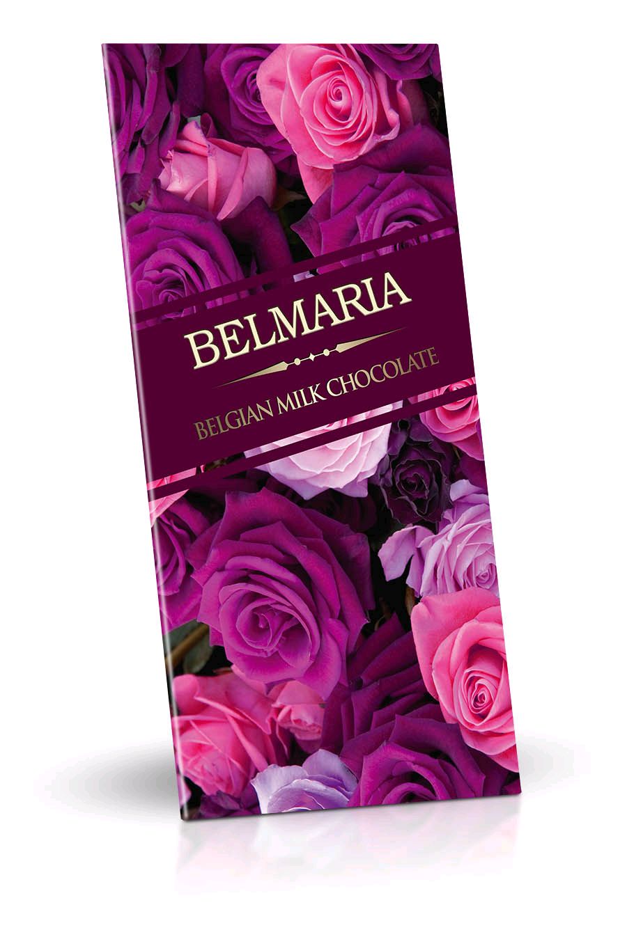 BELMARIA Belgická mléčná čokoláda  - Růže 180 g