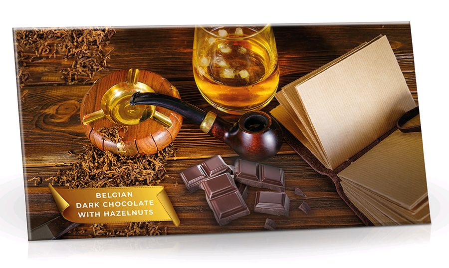 PRO PÁNY - Belgická čokoláda hořká 55% s lískovými ořechy 180 g