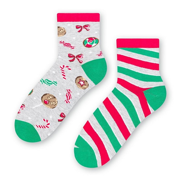 Ponožky - zimní veselé barevné velikost S(35-37)