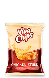 VIVA CHIPS - expandovaný výrobek s příchutí kuřete 50 g