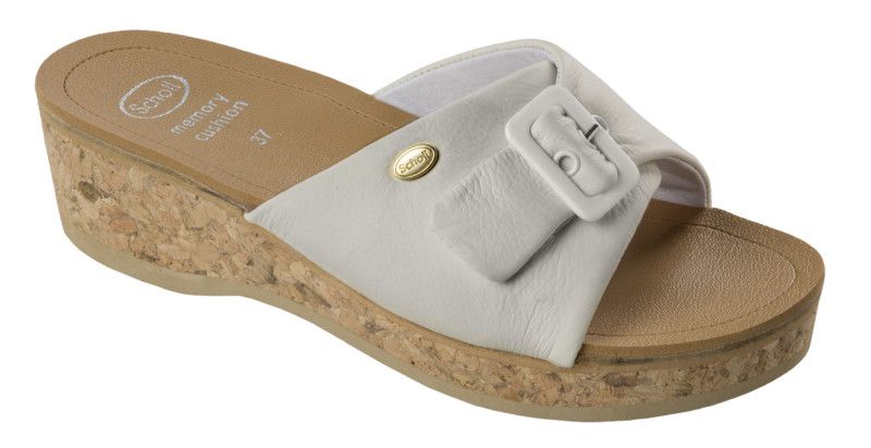 Scholl WAPPY  - dámské zdravotní pantofle barva bílá velikost 41
