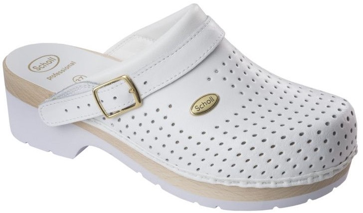 Scholl CLOG S/COMF - zdravotní pantofle PROFESIONAL barva bílá velikost 39