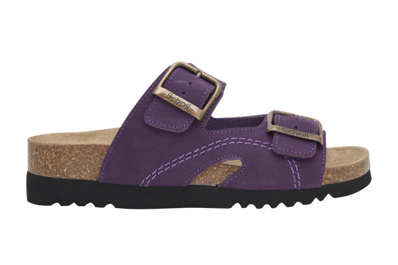 Scholl MOLDAVA WEDGE - dámské zdravotní pantofle barva purpurová velikost 37