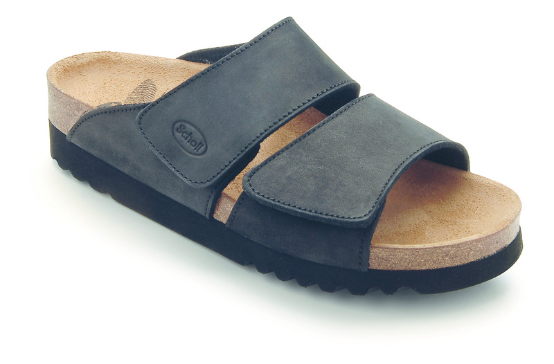 Scholl AALIM Nub - dámské zdravotní pantofle barva černá velikost 42