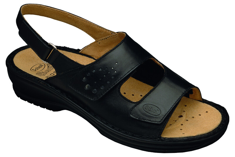 Scholl SAVINA - dámské zdravotní sandále barva černá velikost 40