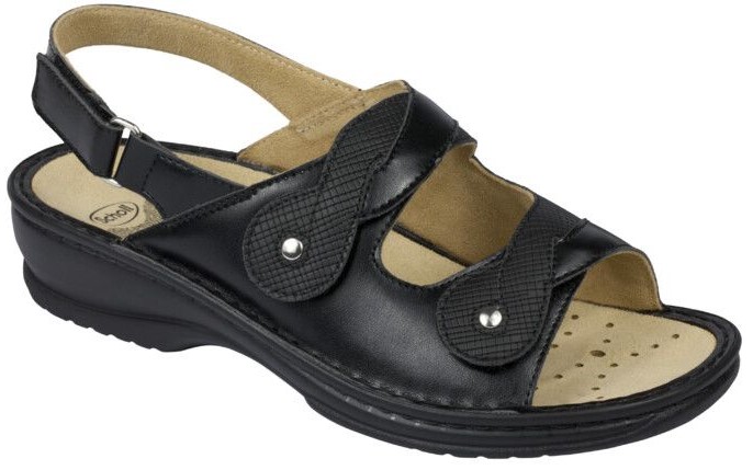 Scholl DORONINA - dámské sandále barva černá velikost 37