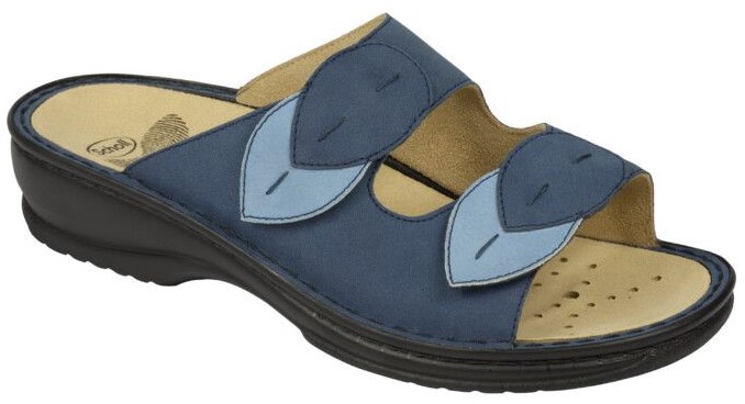 Scholl DAMIETTA - dámské pantofle barva modrá velikost 37