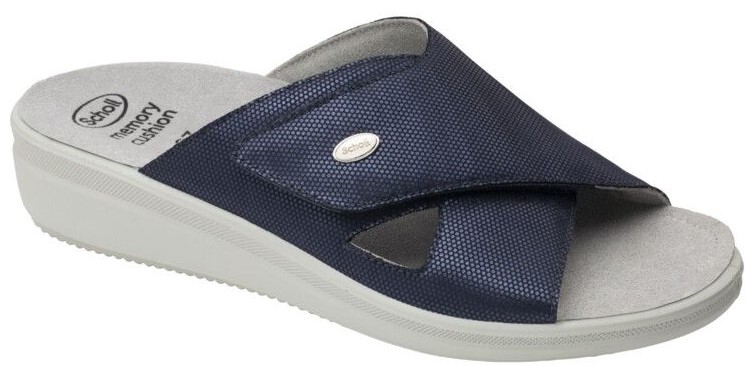 Scholl ANTONIA CROSS - dámské zdravotní pantofle barva námořnická modř velikost 37