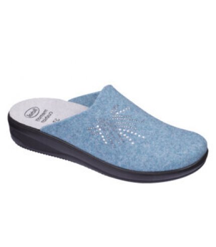 Scholl ESTHER - zdravotní dámská domácí obuv barva modrá velikost 41
