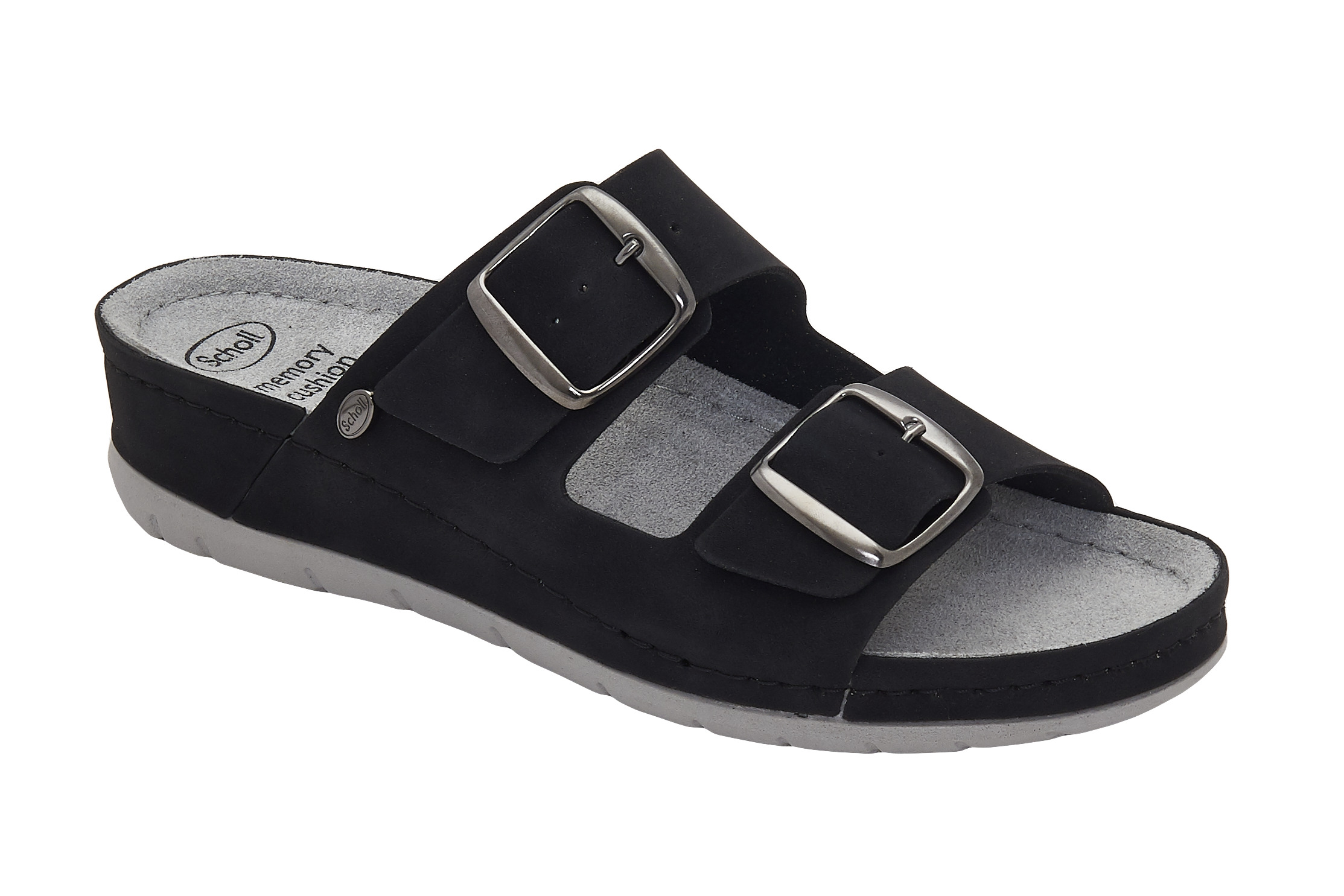Scholl ABERDEEN - dámské zdravotní pantofle barva černá velikost 38