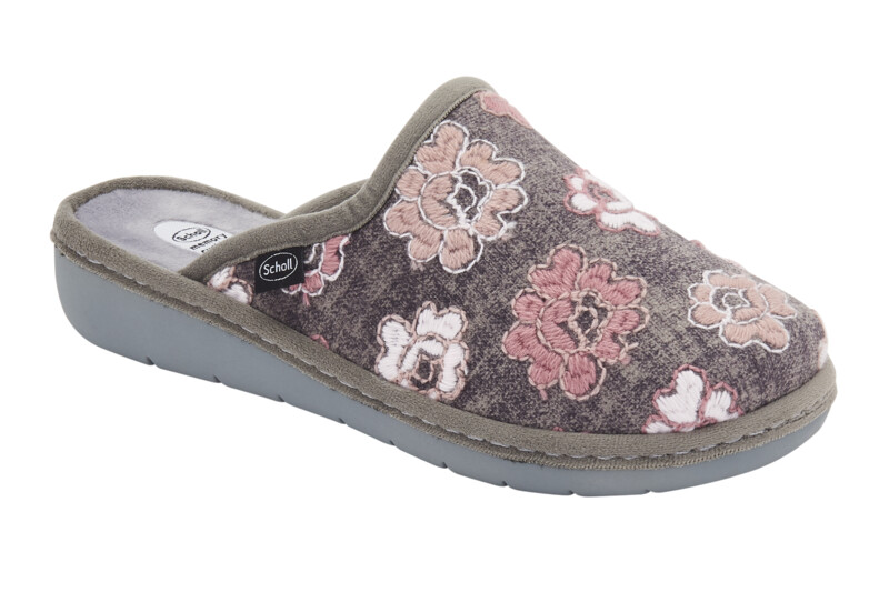 Scholl LAUREN - zdravotní dámská domácí obuv barva šedo růžová velikost 36