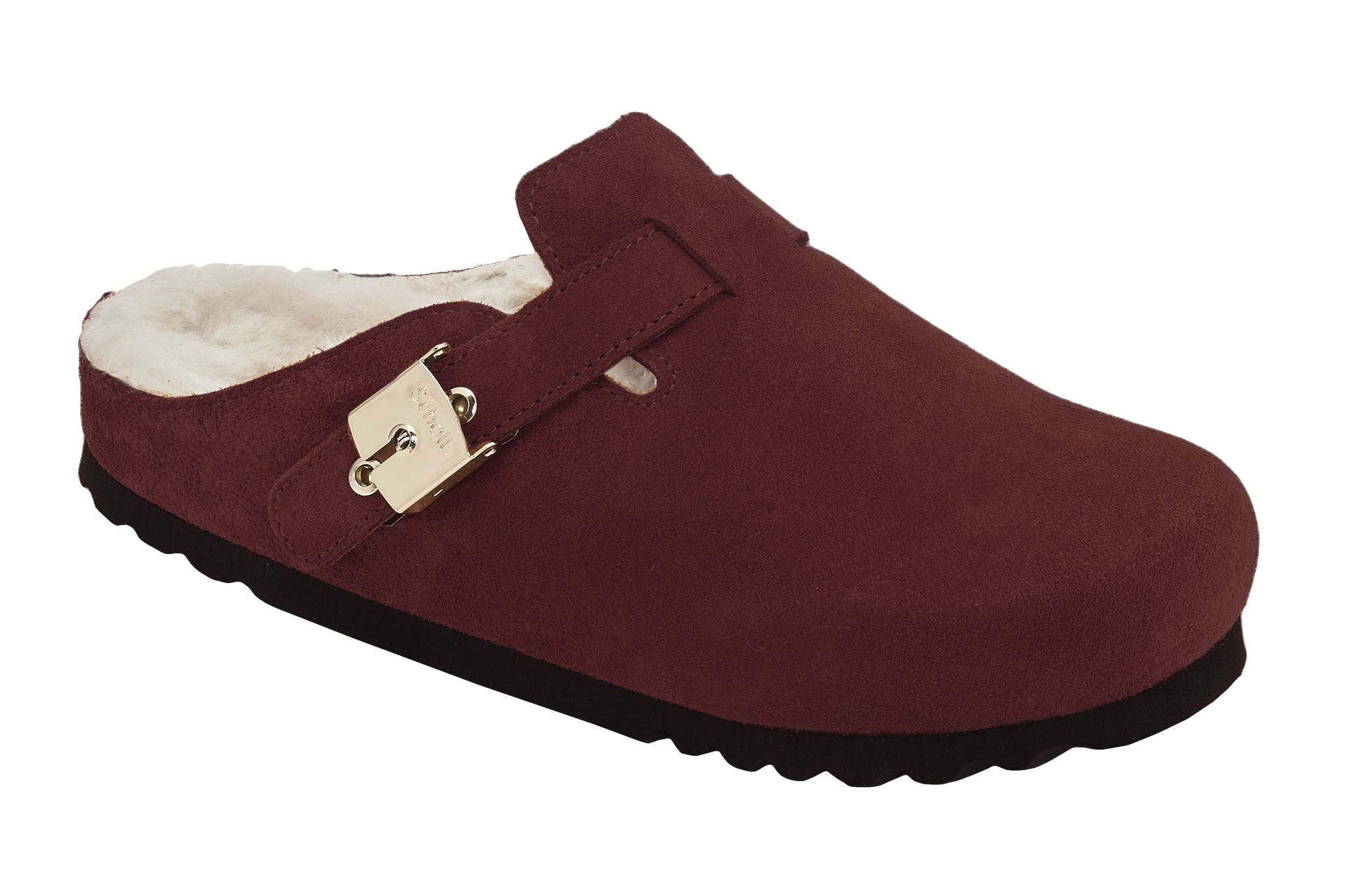 Scholl GRACE - dámská domácí zdravotní obuv barva tmavě červená velikost 39