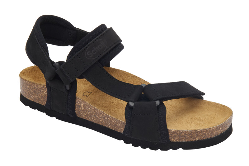 Scholl NEW TRACK - uni zdravotní sandále barva černá velikost 37