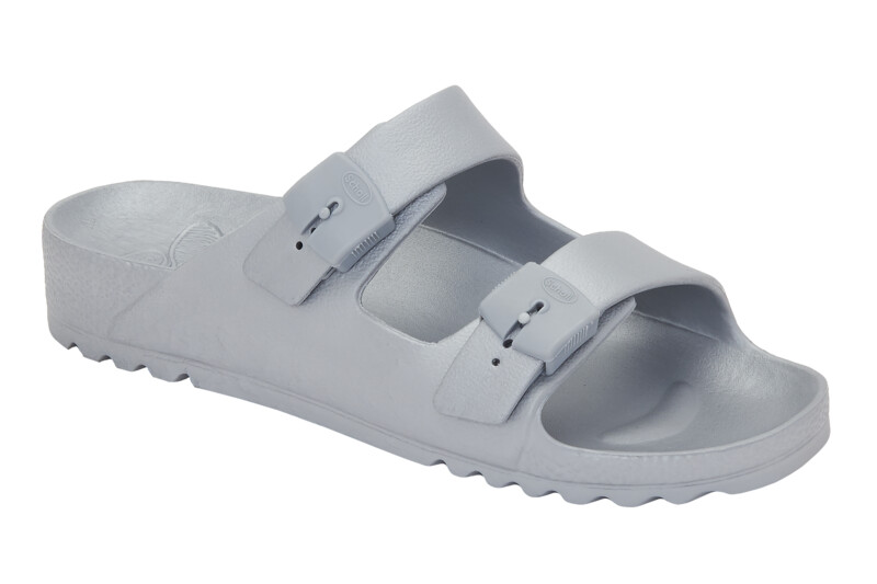 Scholl BAHIA  - dámské zdravotní pantofle barva stříbrná velikost 37