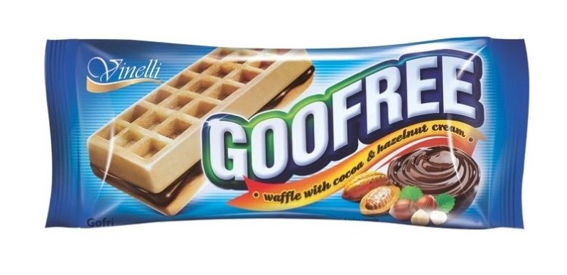 Gofree - vafle s kakaovou a oříškovou náplní 50 g