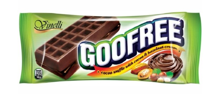Gofree - kakaová vafle s kakaovou a oříškovou náplní 50 g
