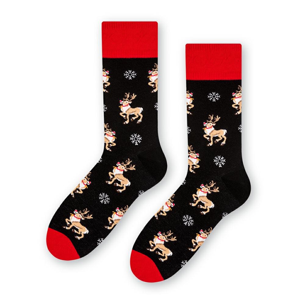 Ponožky - veselé vánoční barevné velikost L(41-43)