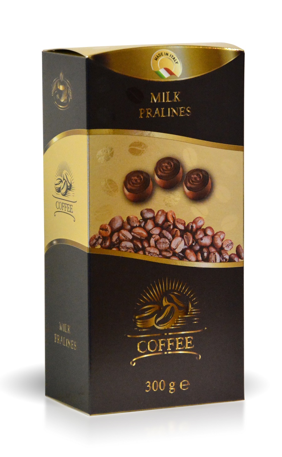 Pralinky z mléčné čokolády s kávovou náplní 300 g