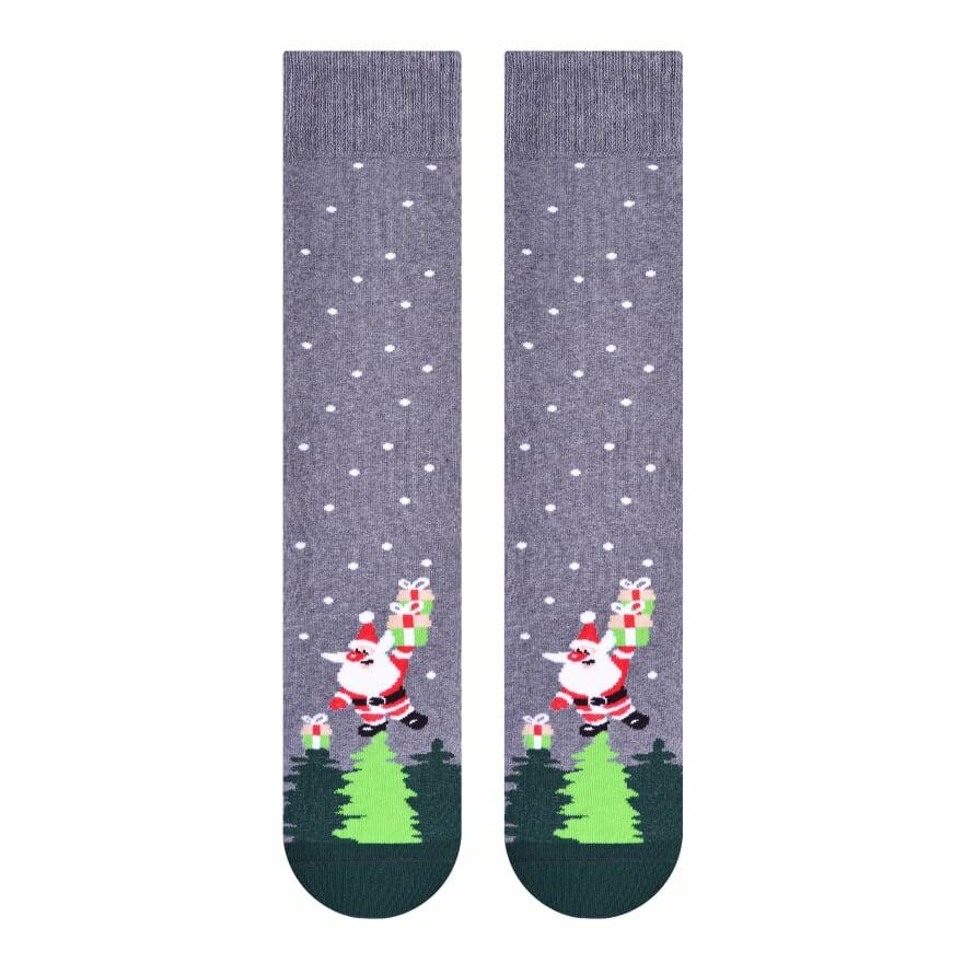 Ponožky -  vánoční barevné velikost L(41-43)