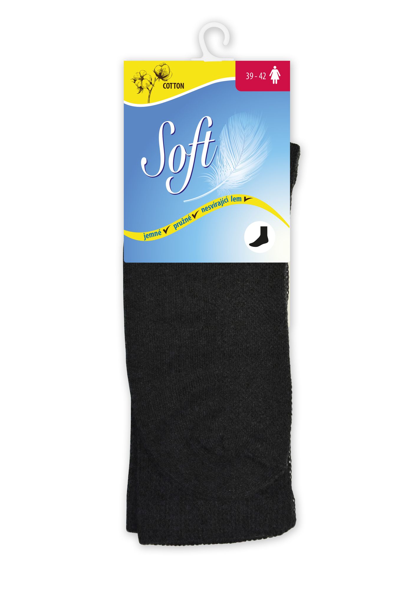 Bavlněné ponožky vysoké velikost S(35-38)