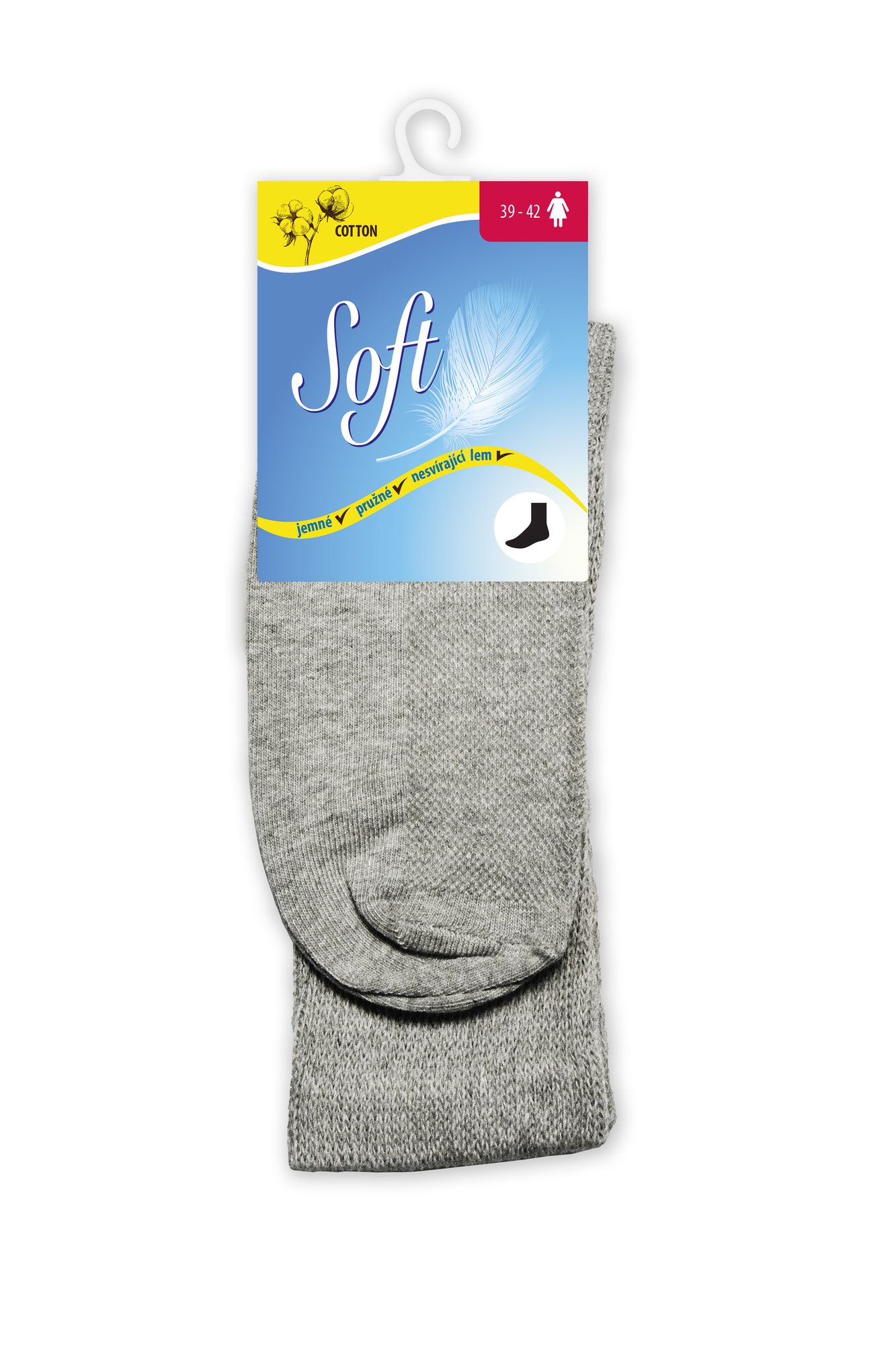 Bavlněné ponožky vysoké velikost S(35-38)