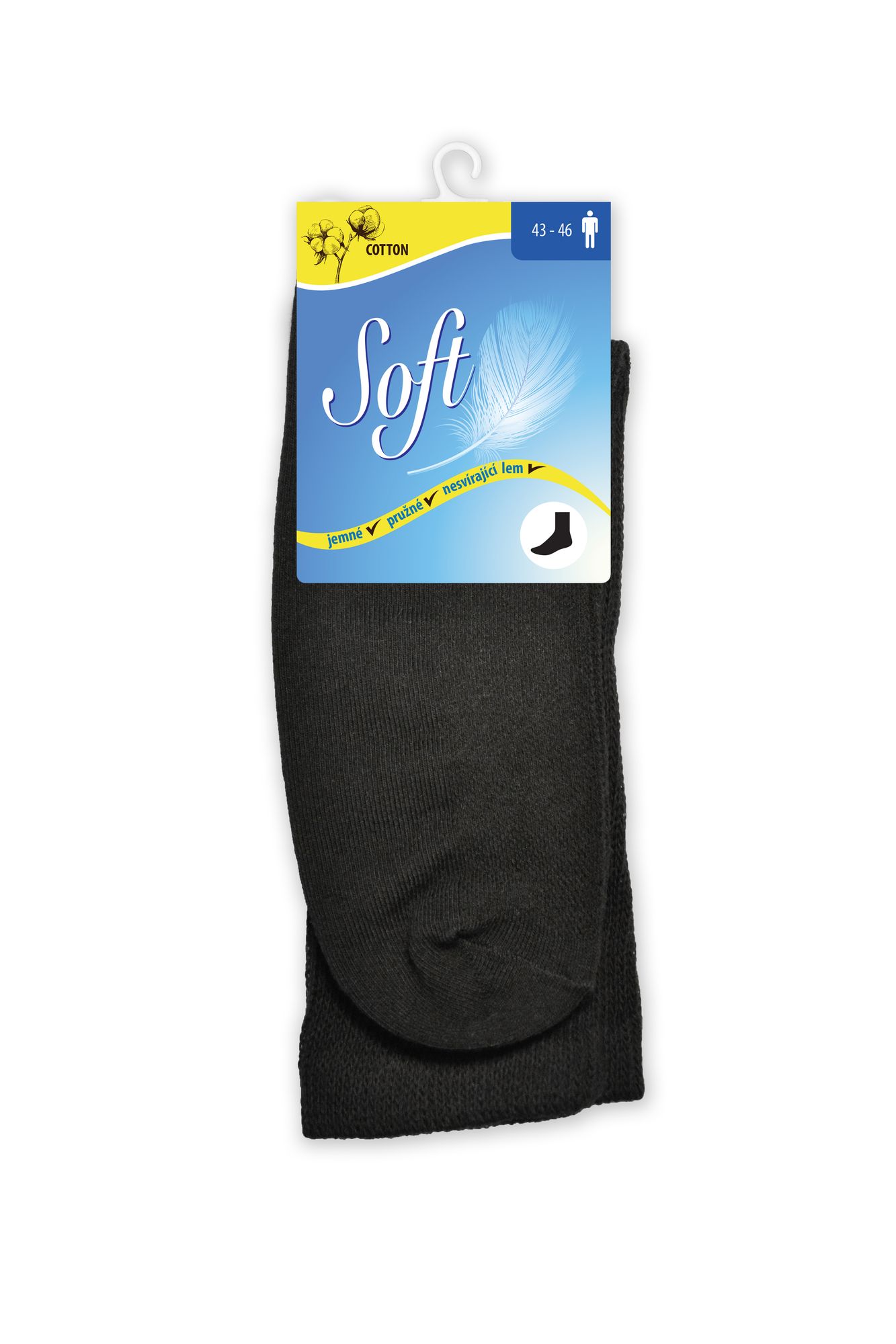 Bavlněné ponožky vysoké velikost M(39-42)