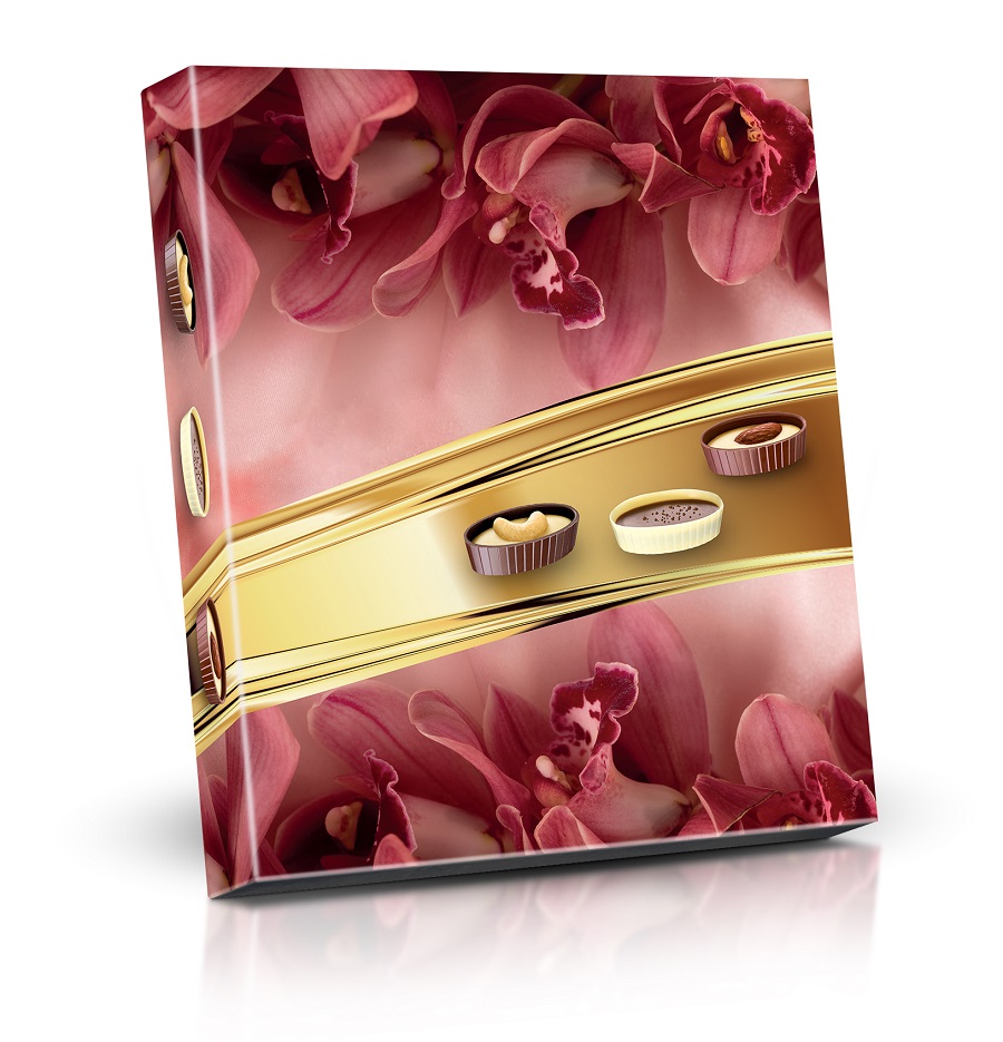 Plněné čokoládové lodičky - Orchidej 125g