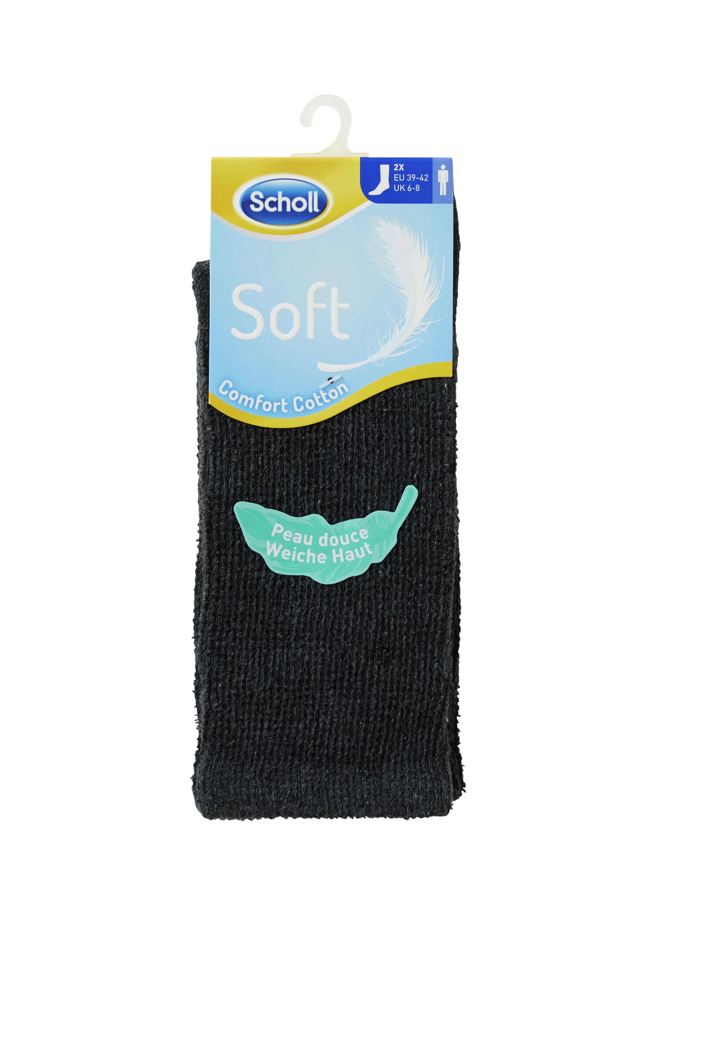 SCHOLL Ponožky pánské Soft antracitové  2 - pack velikost M(39-42)