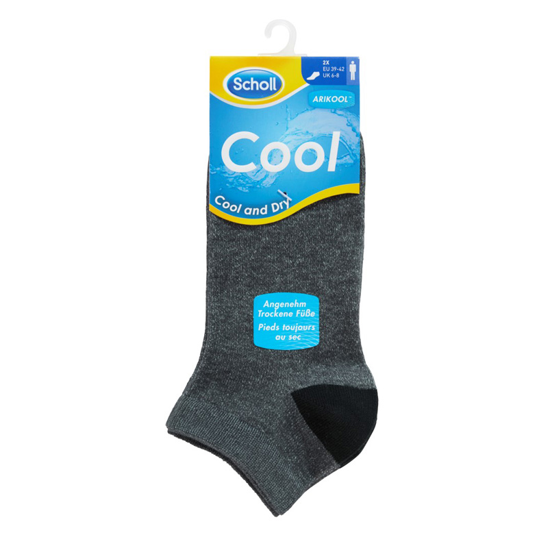 SCHOLL Ponožky pánské Cool  2 -pack - kotníkové modrá/šedá velikost M(39-42)