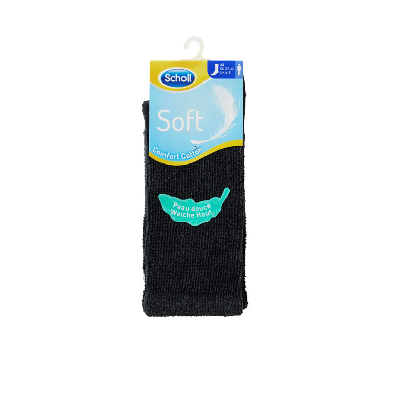 SCHOLL Ponožky dámské Soft NOS  2 -pack černé vysoké velikost S(35-38)