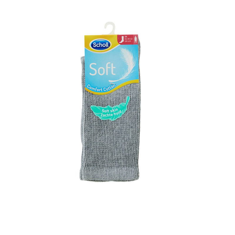 SCHOLL Ponožky dámské Soft NOS  2 -pack šedé vysoké velikost S(35-38)