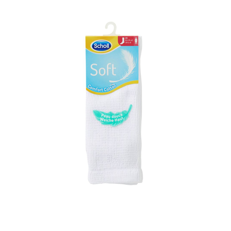 SCHOLL Ponožky dámské Soft NOS  2 -pack bílé vysoké velikost S(35-38)