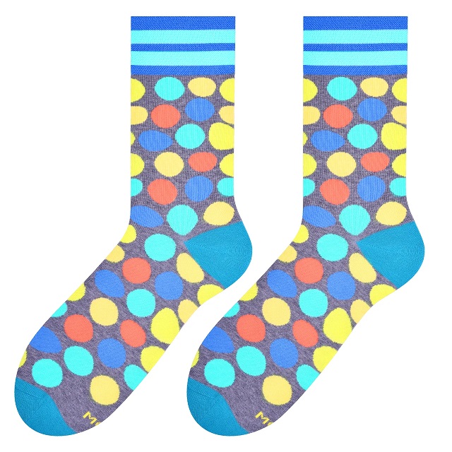 Ponožky veselé PUNTÍKY střední velikost S(35-38)