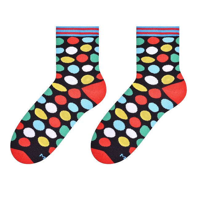 Ponožky veselé  PUNTÍKY střední velikost S(35-38)